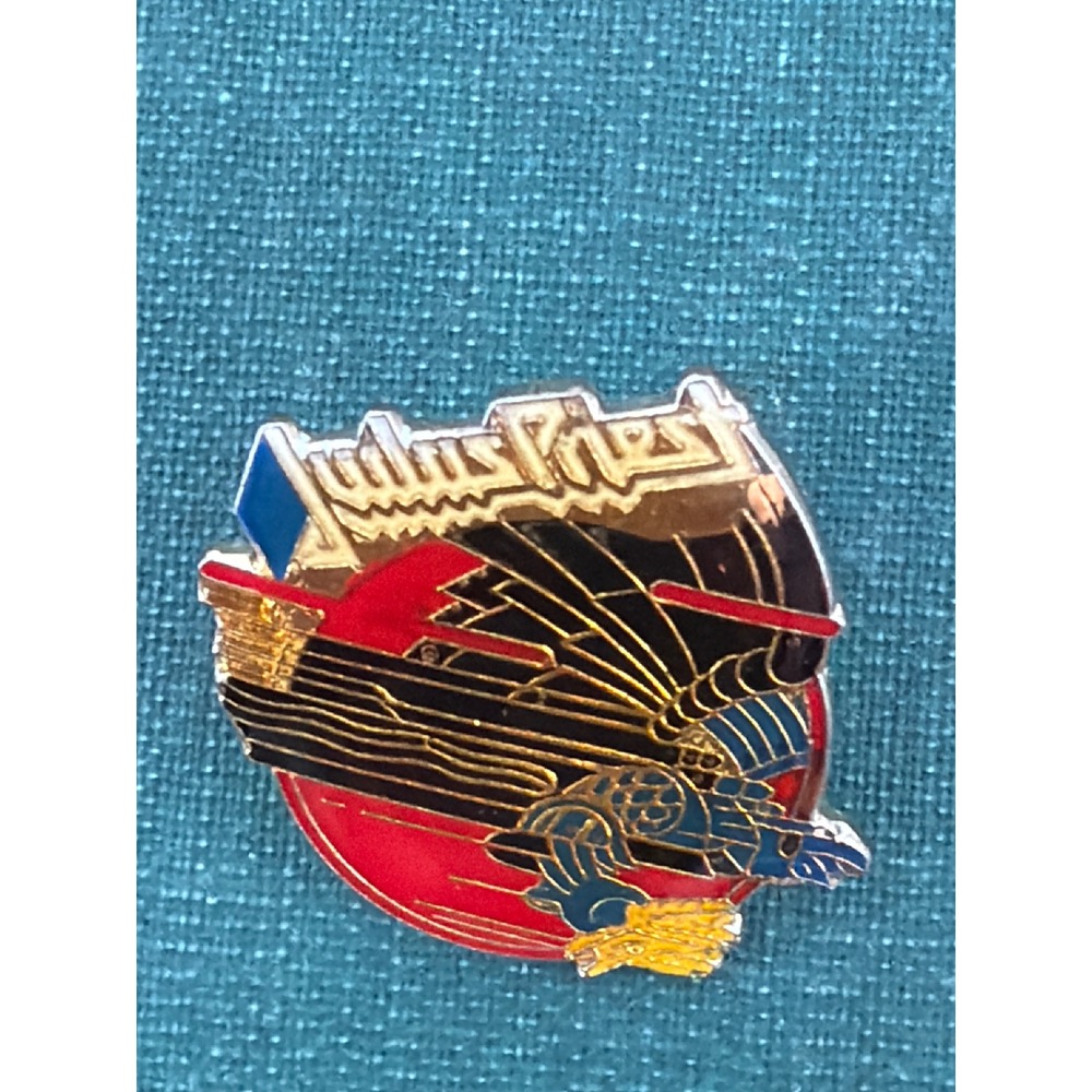 Vintage‎ Judas Priest Screaming for Vengeance Enamel Pin Heavy Metal Band Badge